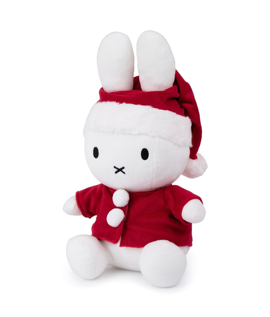 Christmas Santa Miffy Sitting 33cm Plush Soft Toy