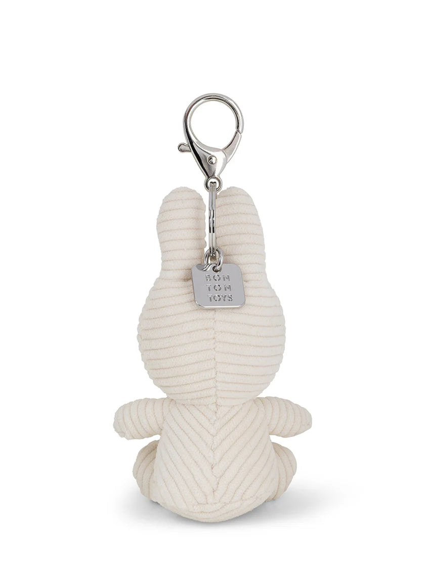 Miffy White Plush Corduroy Keyring 10cm