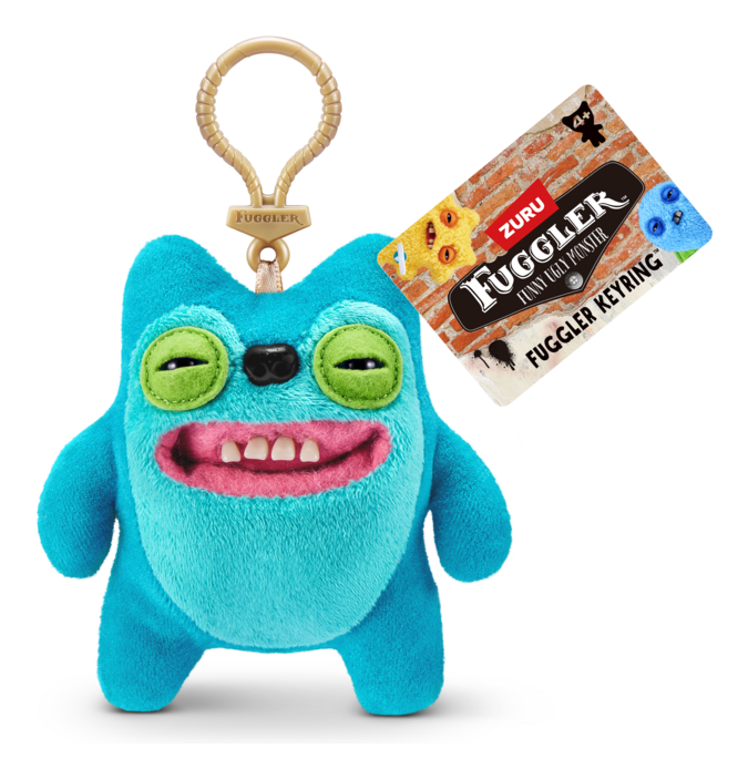 Fuggler Keyring Bag Charm Greedy Grinner Funny Ugly Monster Plush Soft Toy (Approx 5 Inch)
