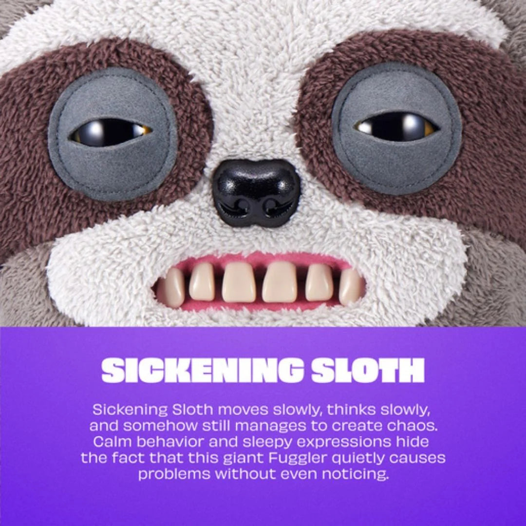 Fuggler Bigg Fuggs XL Sickening Sloth Funny Ugly Monster Plush Soft Toy (Approx 18 Inch)