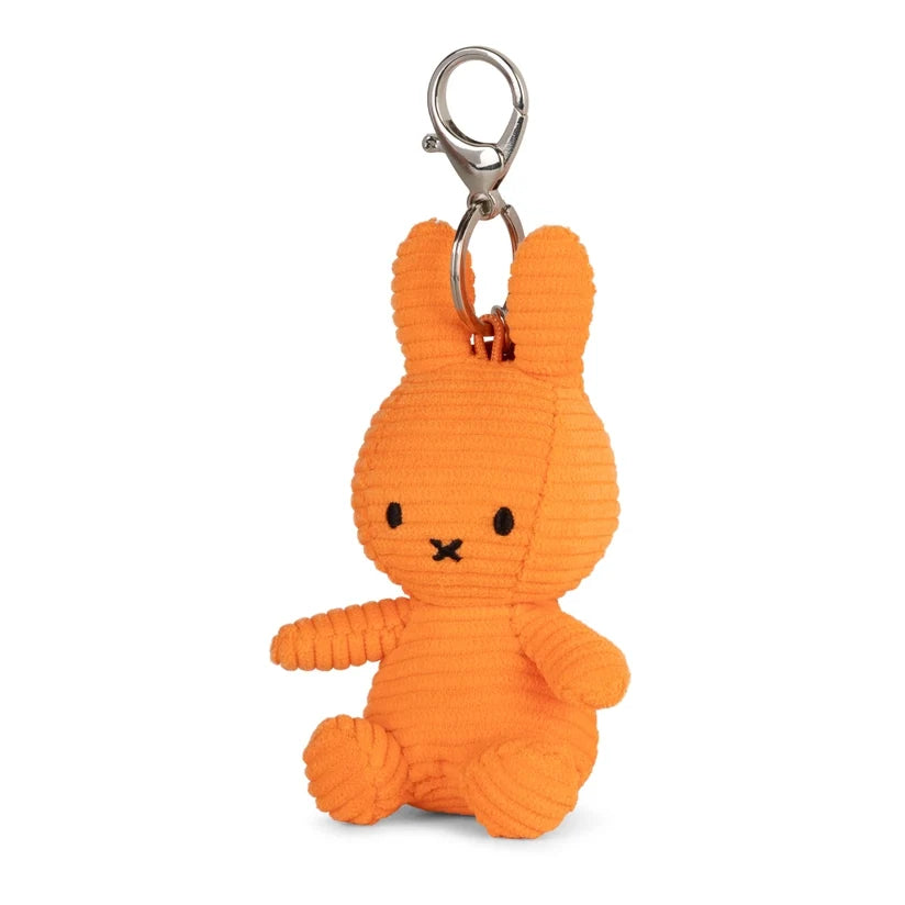 Miffy Orange Plush Corduroy Keyring 10cm