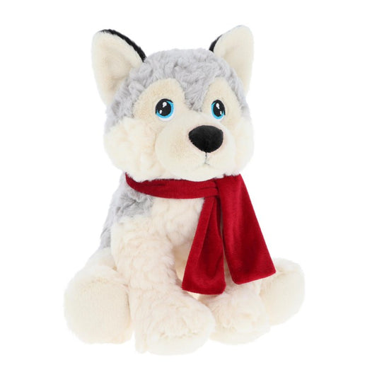 Keel Toys Keeleco Husky Dog 25cm Christmas Plush Soft Toy