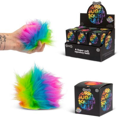Scrunchems Furry Sugar Squish Ball Fidget Toy – 1 Supplied