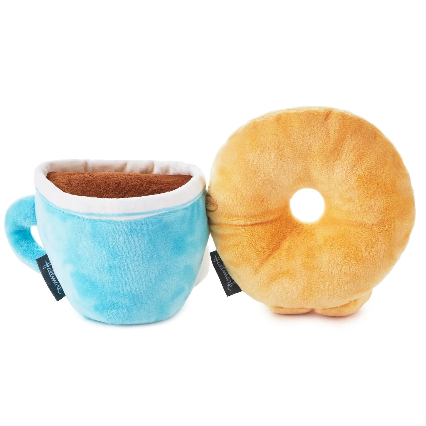 Hallmark Better Together Doughnut & Coffee Magnetic Plush Soft Toy Pair