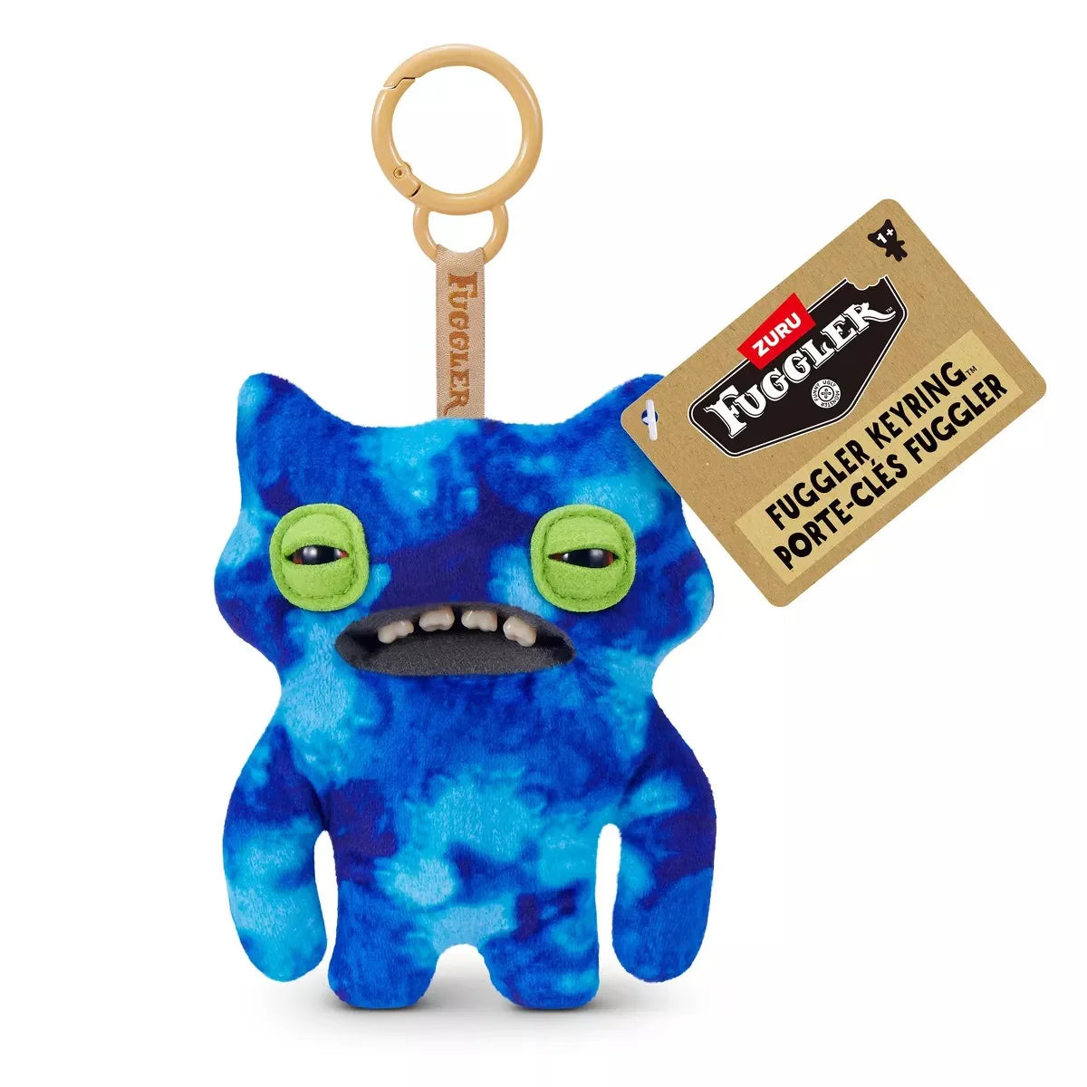 Fuggler Wide Eyed Weirdo Keyring Bag Charm Funny Ugly Monster Plush Soft Toy Approx 5 Inch Series 6 (x1 Supplied)