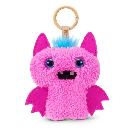 Fuggler Baby Pinkles Winged Bat Keyring Bag Charm Funny Ugly Monster Plush Soft Toy (Approx 5 Inch)