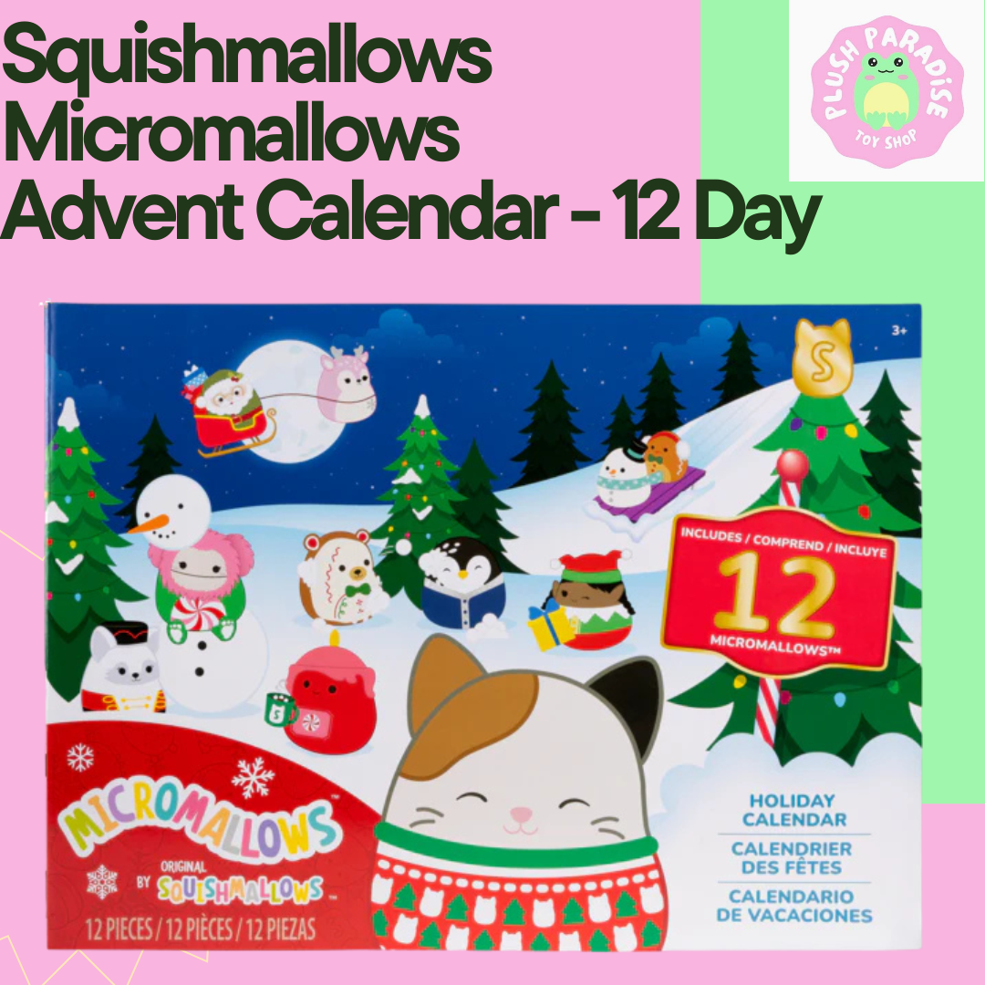 Squishmallows Micromallows 12 Day 2025 Mini Plush Christmas Advent Calendar