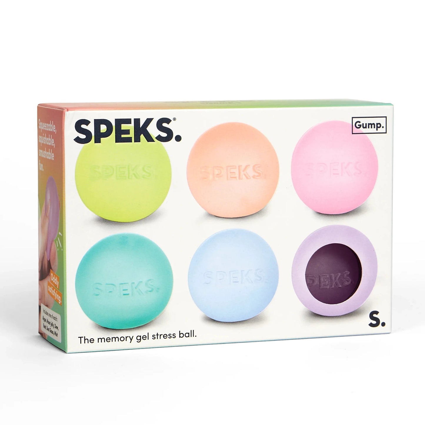 SPEKS Gump Mini Multi Colour Packs - The Memory Gel Stress Ball (6 Pack)