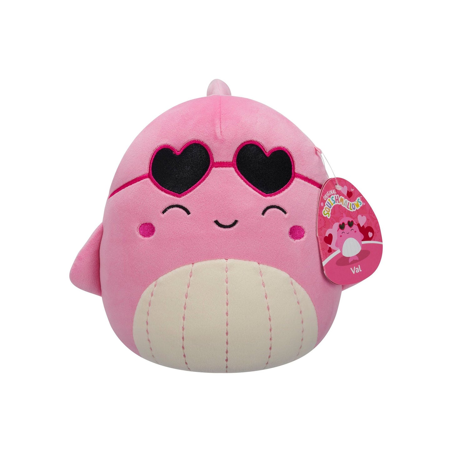 Squishmallows Val the Whale 7.5 Inch Valentines Plush Soft Toy