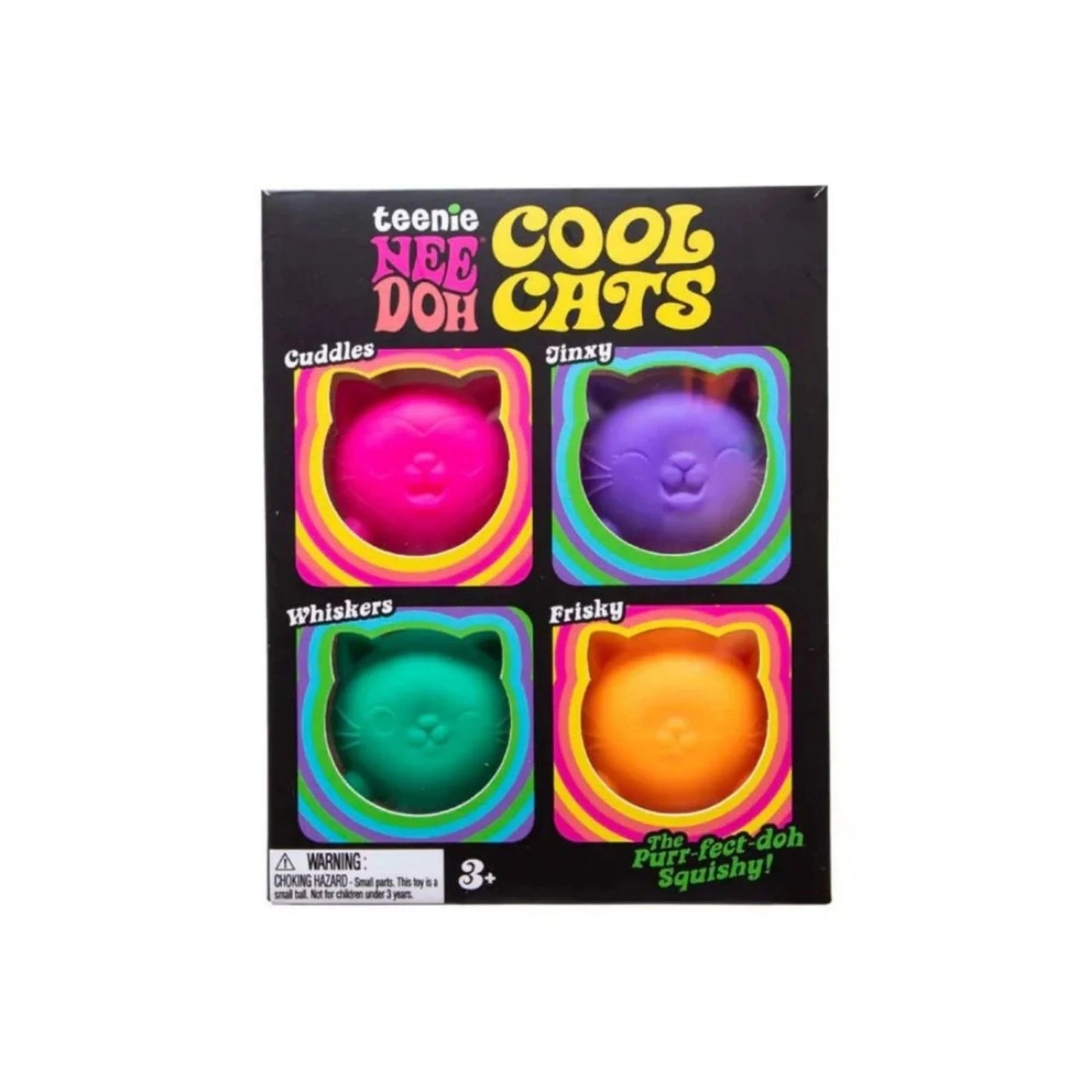 NeeDoh Cool Cats Teenie Multipack Sensory Fidget Toy (x1 Pack Supplied)