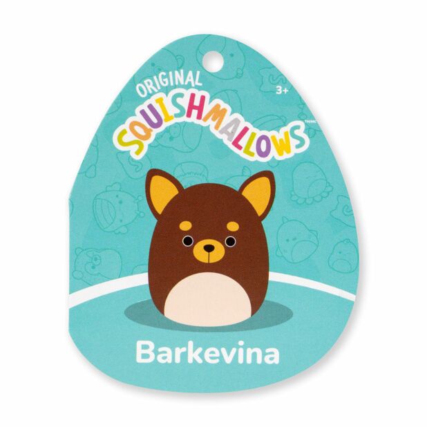 Squishmallows Barkevina the Brown Chihuahua Dog 7.5 Inch Plush Soft Toy
