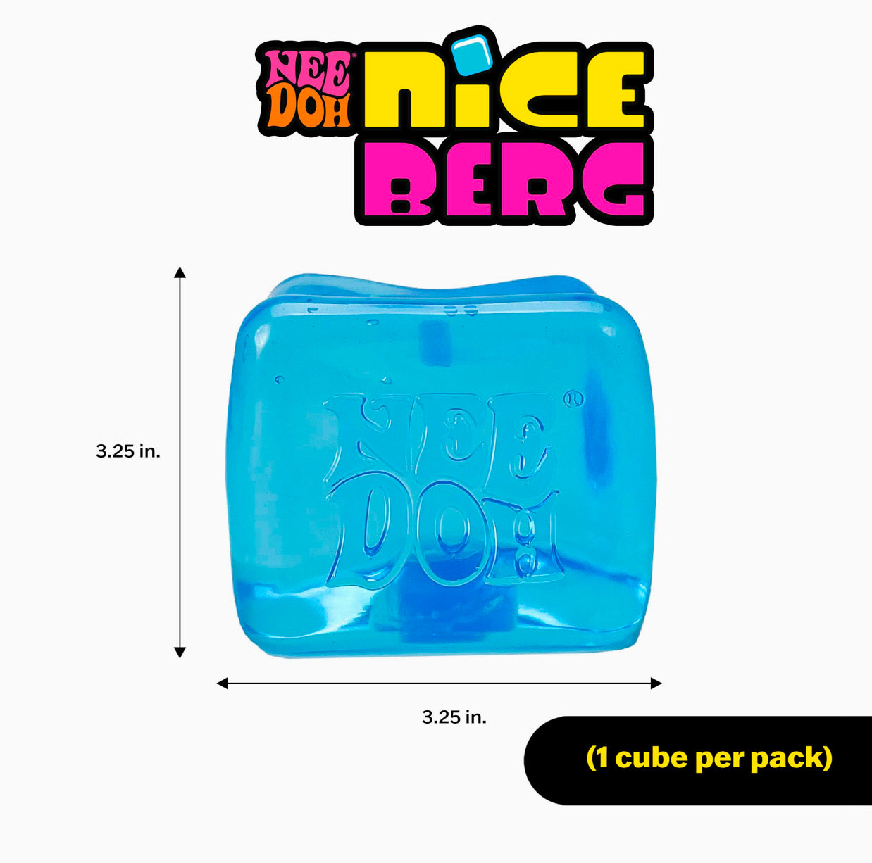 NeeDoh Niceberg Fidget Toy (x1 Supplied)