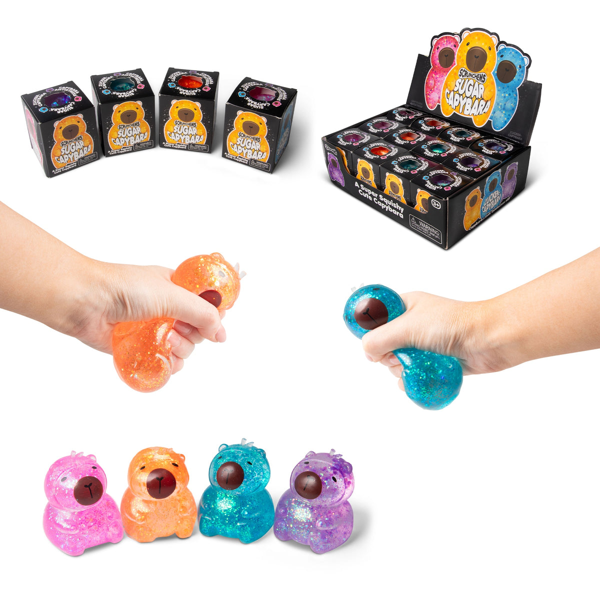 Scrunchems Sugar Capybara Fidget Toy – 1 Supplied