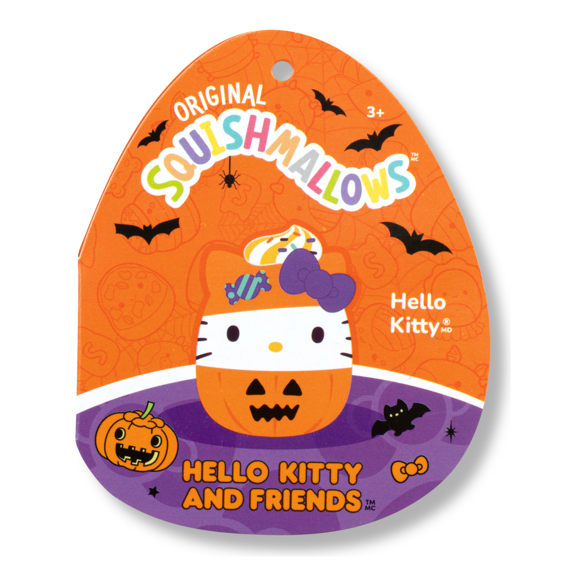 Squishmallows Hello Kitty Halloween Pumpkin 8 Inch Plush Toy