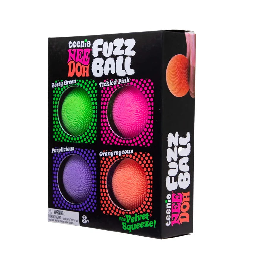 NeeDoh Teenie Fuzz Ball Multipack Sensory Fidget Toy (x1 Pack Supplied)