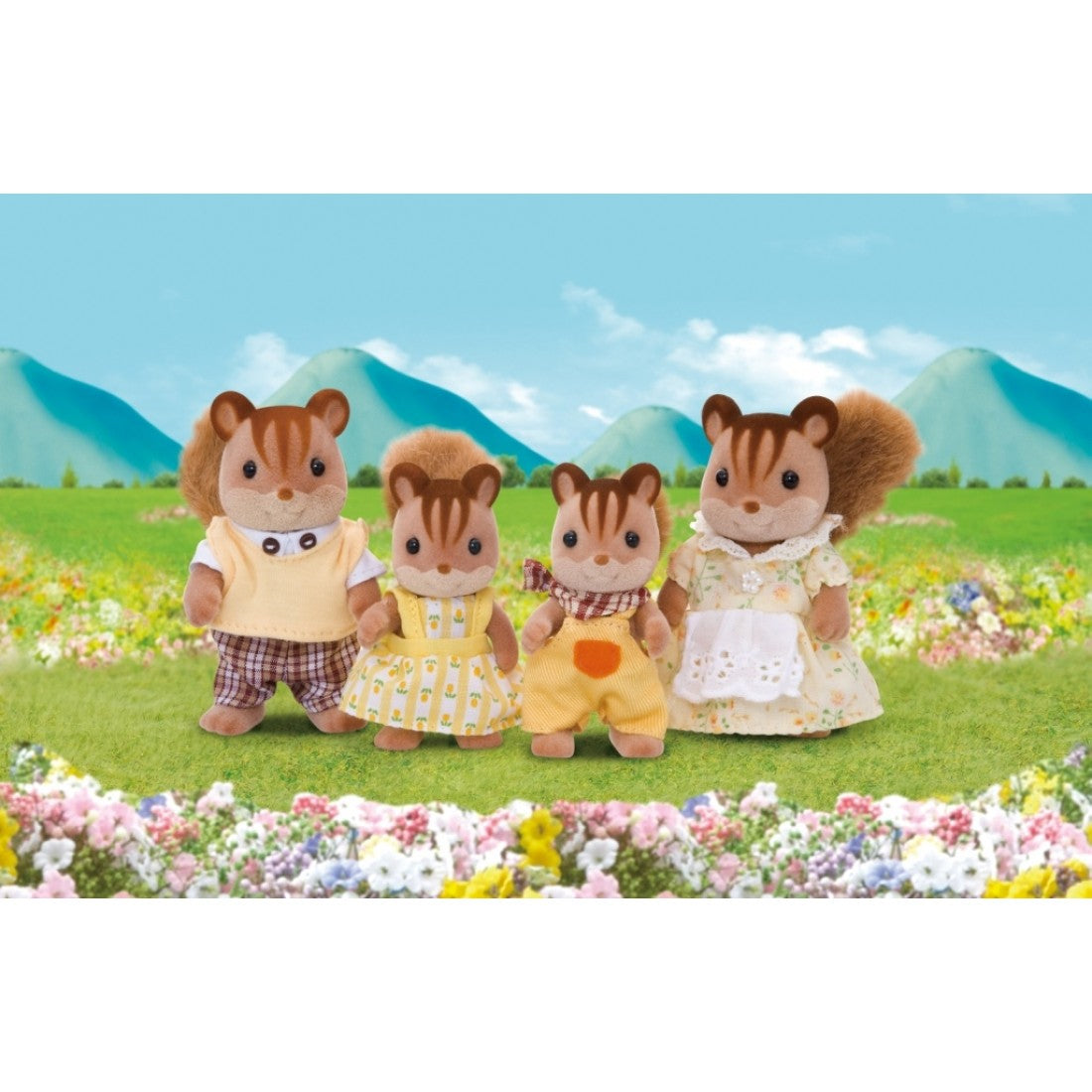 Sylvanian Families Walnut Squirrel Family