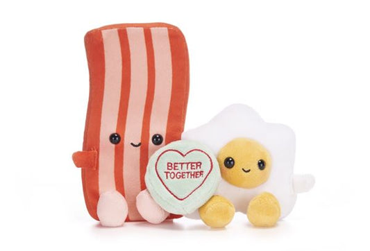 Swizzels Love Hearts Bacon and Egg Plush 5.5 Inch