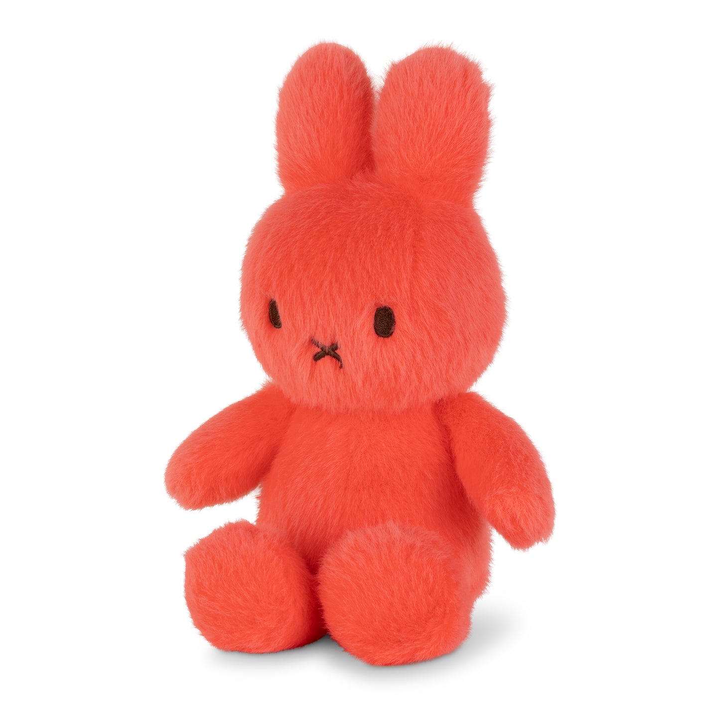 Miffy ECO Fuzzy Bright Coral 18cm Plush Soft Toy
