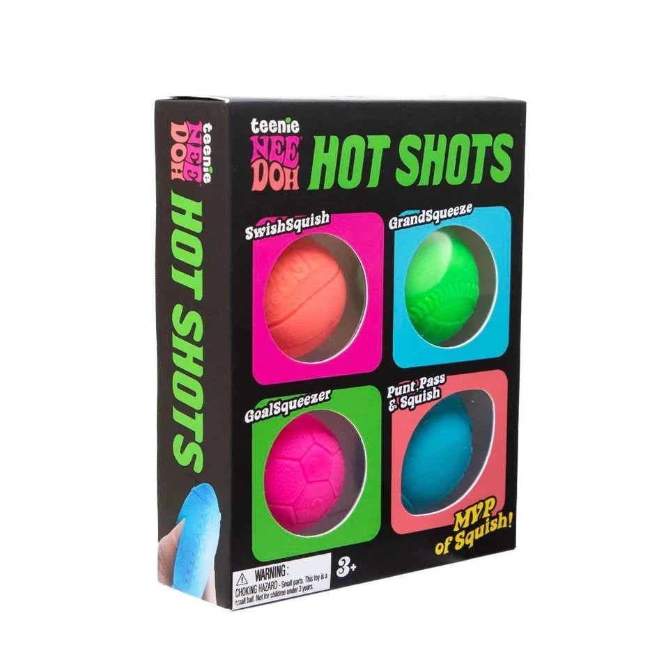 NeeDoh Teenie Hot Shots Multipack Sensory Fidget Toy (x1 Pack Supplied)