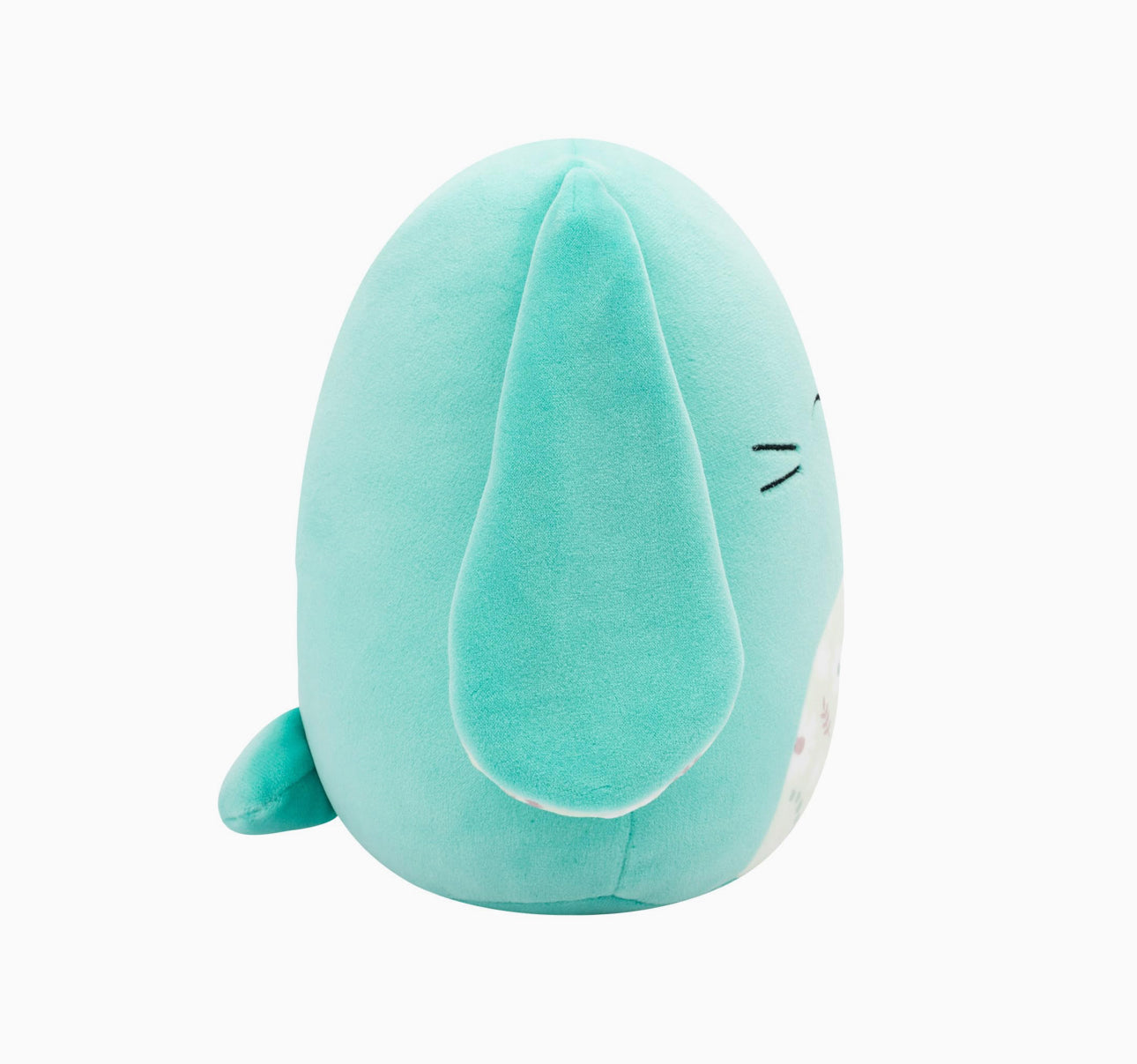 Squishmallows Regan the Turquoise Bunny with Closed Eyes and Floral Belly 7.5 Inch Easter Soft Toy