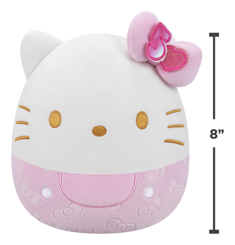 Squishmallows Hello Kitty 50th Anniversary 8 Inch Plush Soft Toy