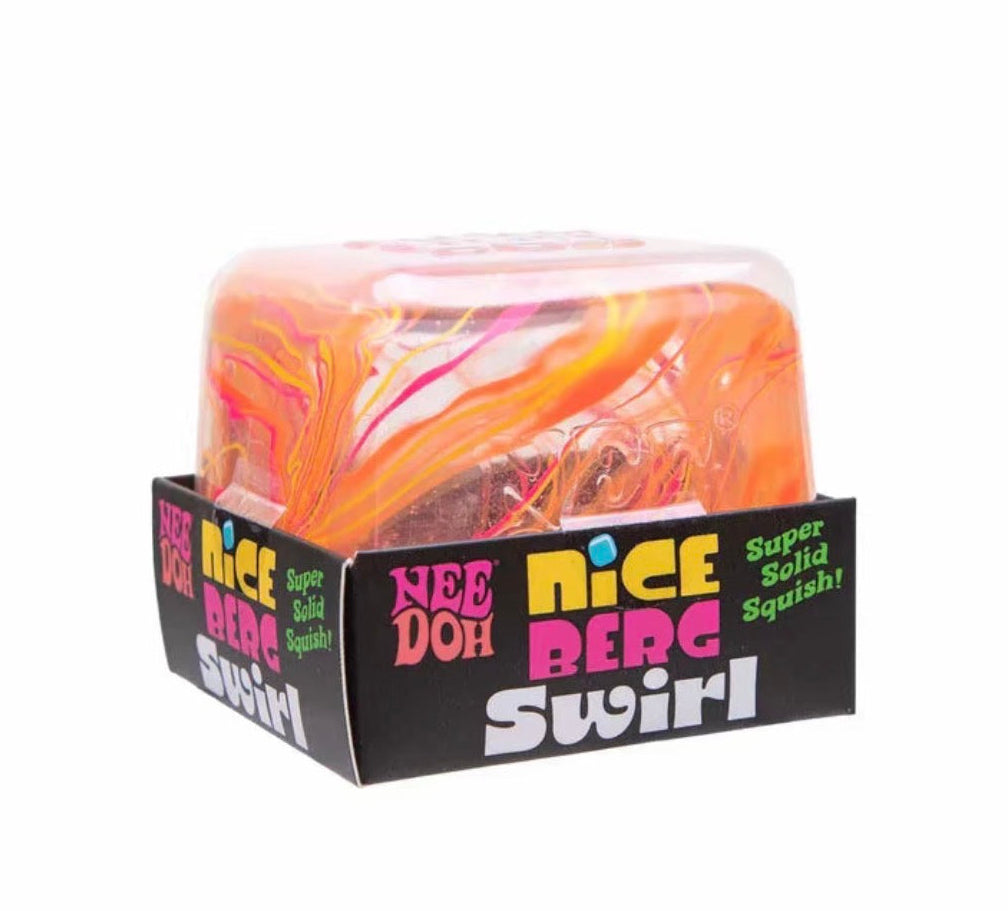 NeeDoh Niceberg Swirl Super Fidget Sensory Toy Approx 3.25 Inch (x1 Supplied)