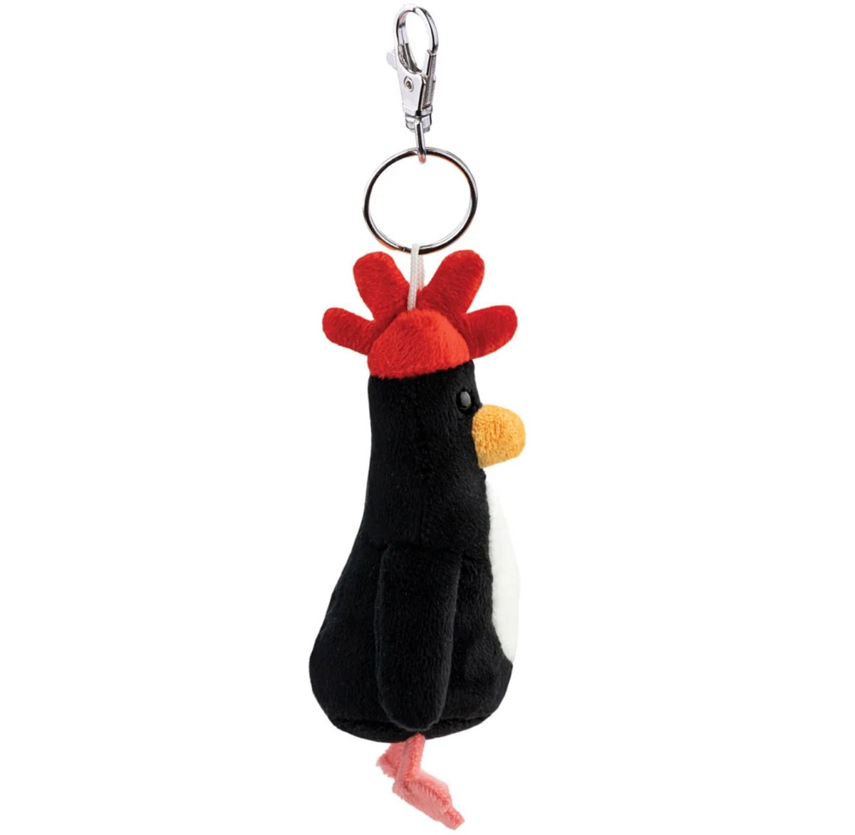 Wallace and Gromit - Feathers McGraw Plush Bag Charm Key Clip Approx 12cm