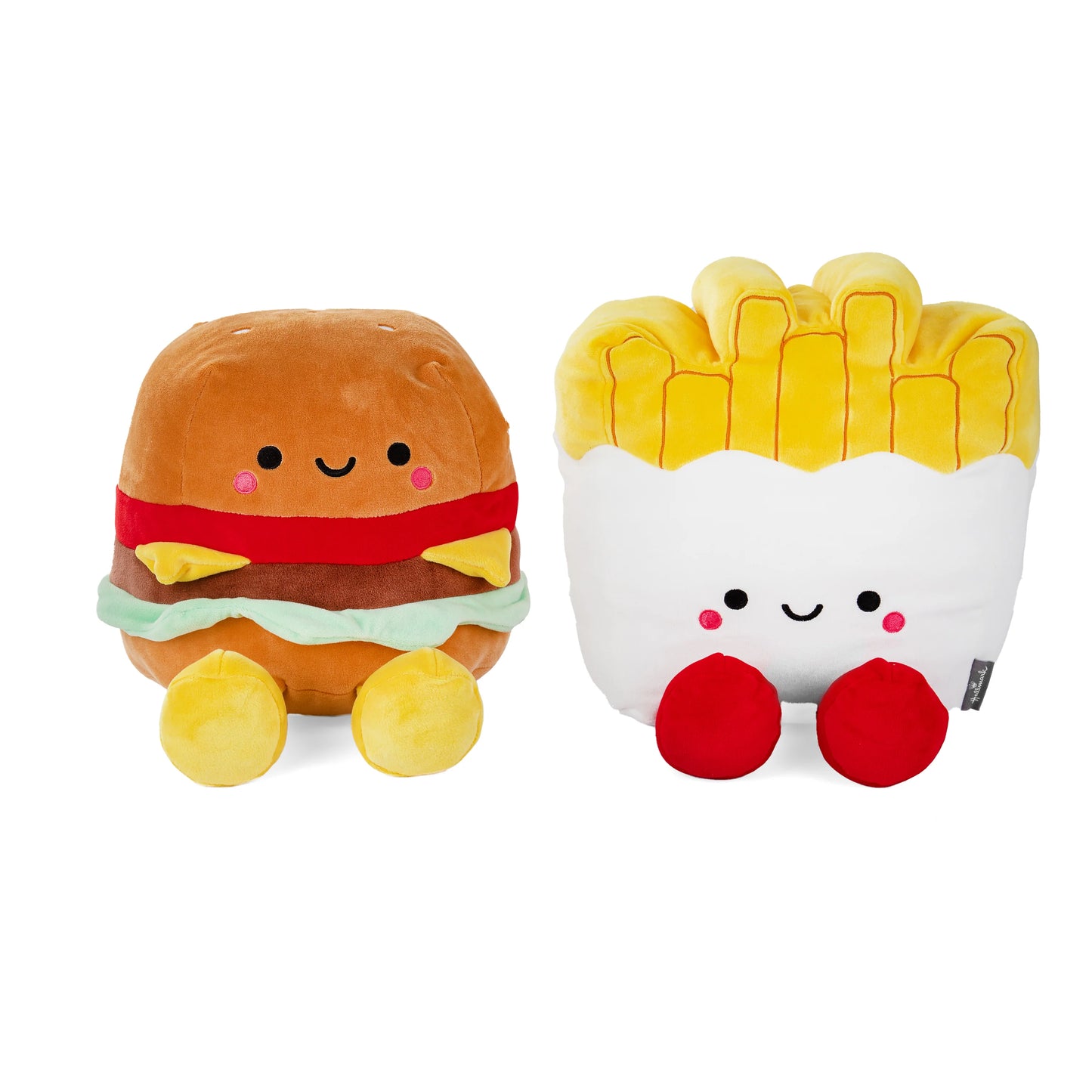 Hallmark Better Together Jumbo Burger and Fries Magnetic Plush Soft Toys