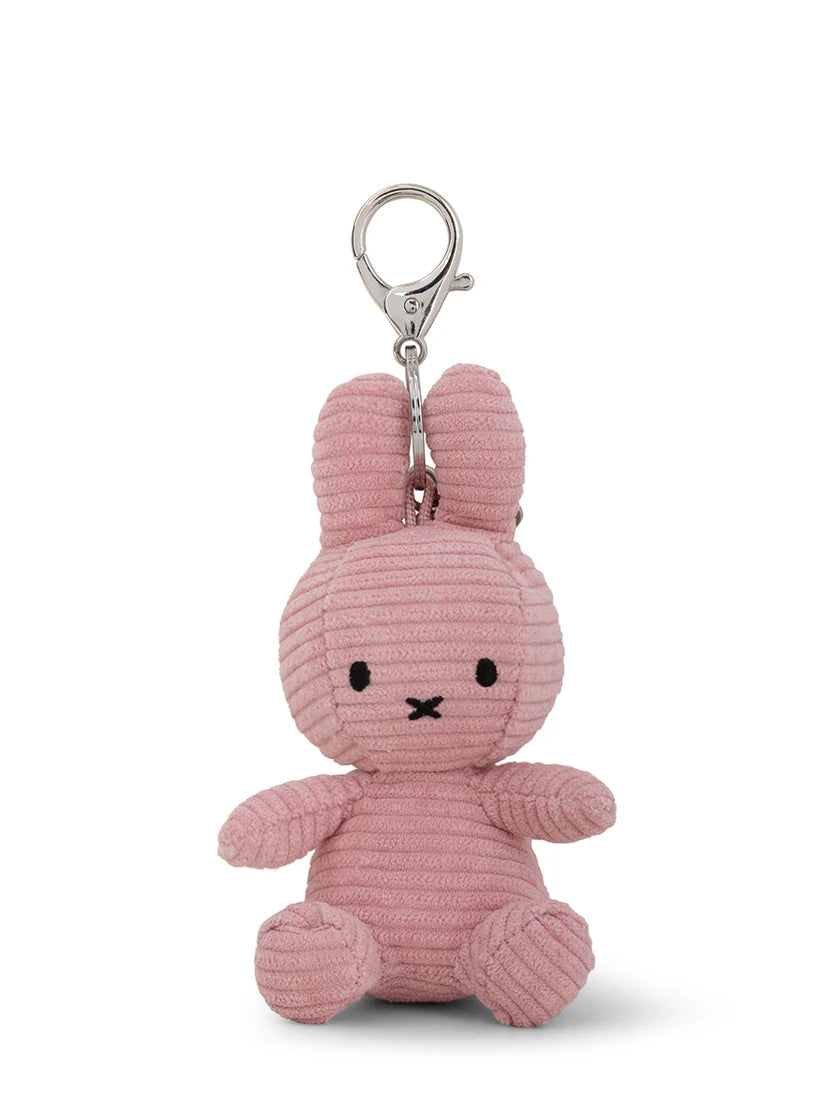 Miffy Pink Plush Corduroy Keyring 10cm