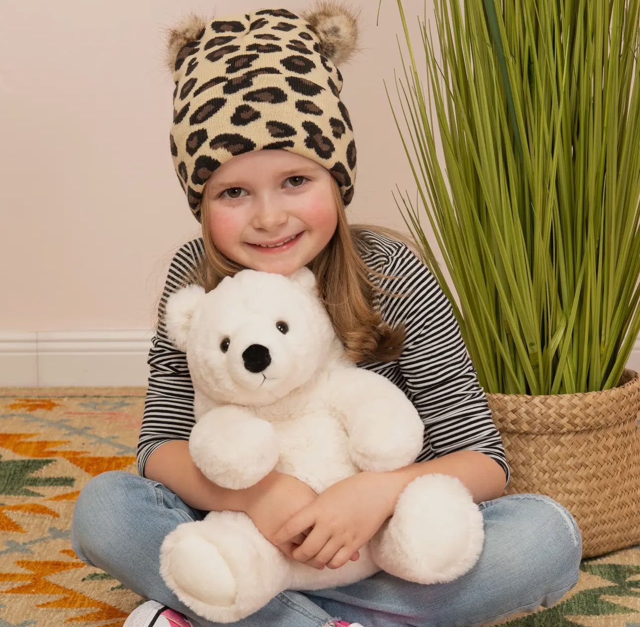 Teddy Hermann Polar Bear Sitting Plush Soft Toy 35cm