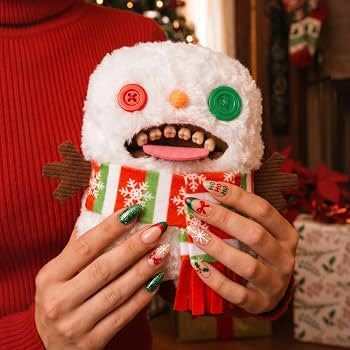 Fuggler Festive Fuggs Series 2 Snowgah Boogah Funny Ugly Monster Plush Soft Toy (Approx 9 Inch)