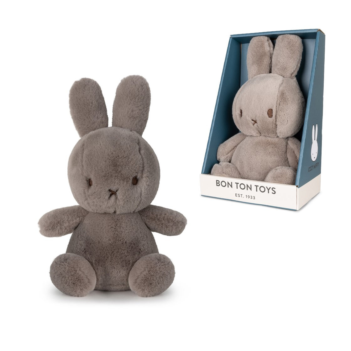 Miffy Cozy Taupe Plush Soft Toy in Gift Box 23cm