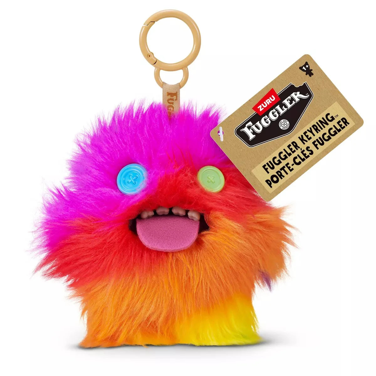 Fuggler Oogah Boogah Keyring Bag Charm Funny Ugly Monster Plush Soft Toy Approx 5 Inch Series 6 (x1 Supplied)