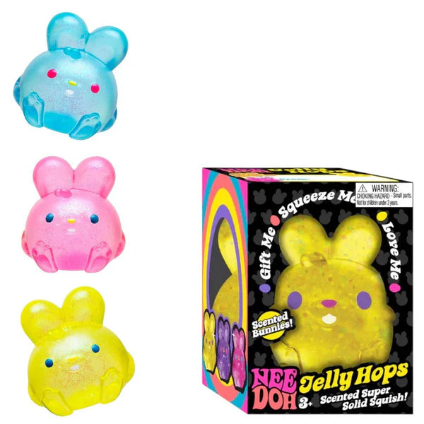 NeeDoh Jelly Hops Scented Bunny Squishy Fidget Toy (x1 Supplied)