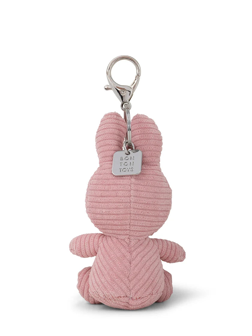 Miffy Pink Plush Corduroy Keyring 10cm