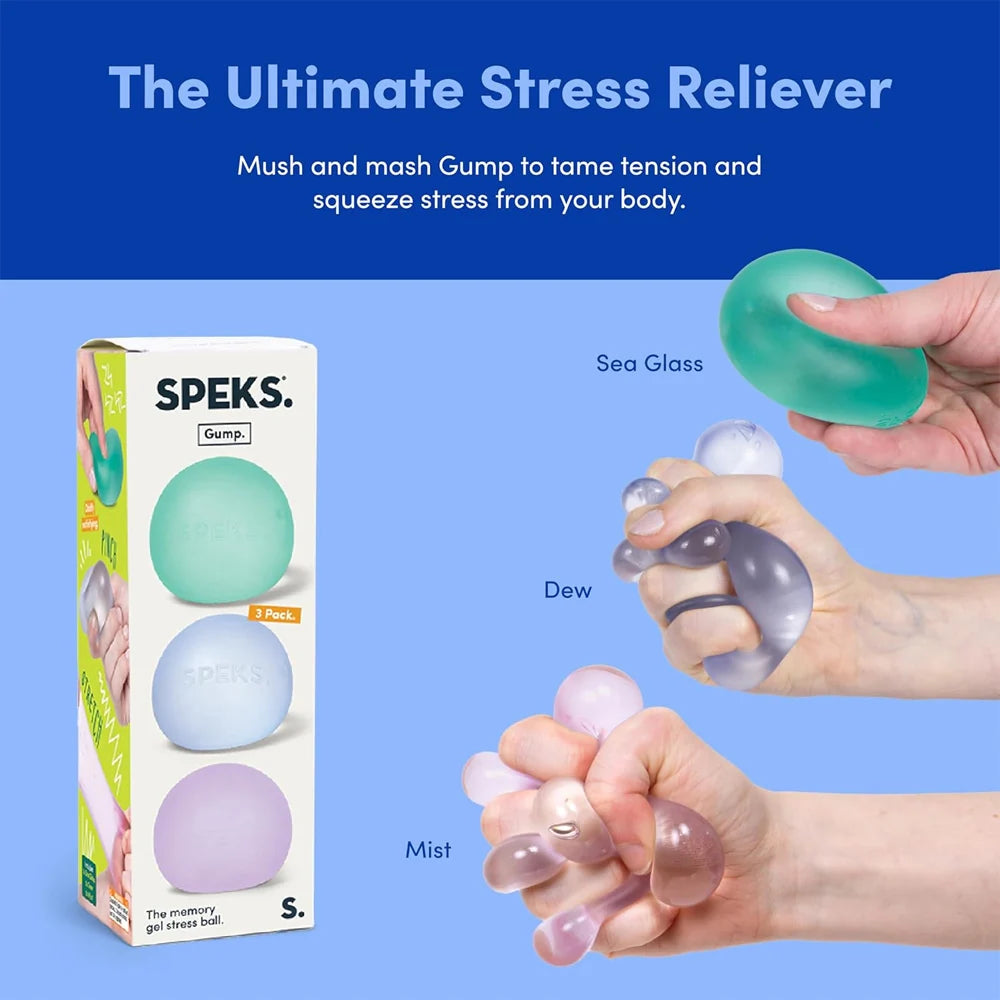 SPEKS Gump Cool 3 Pack – Memory Gel Stress Balls