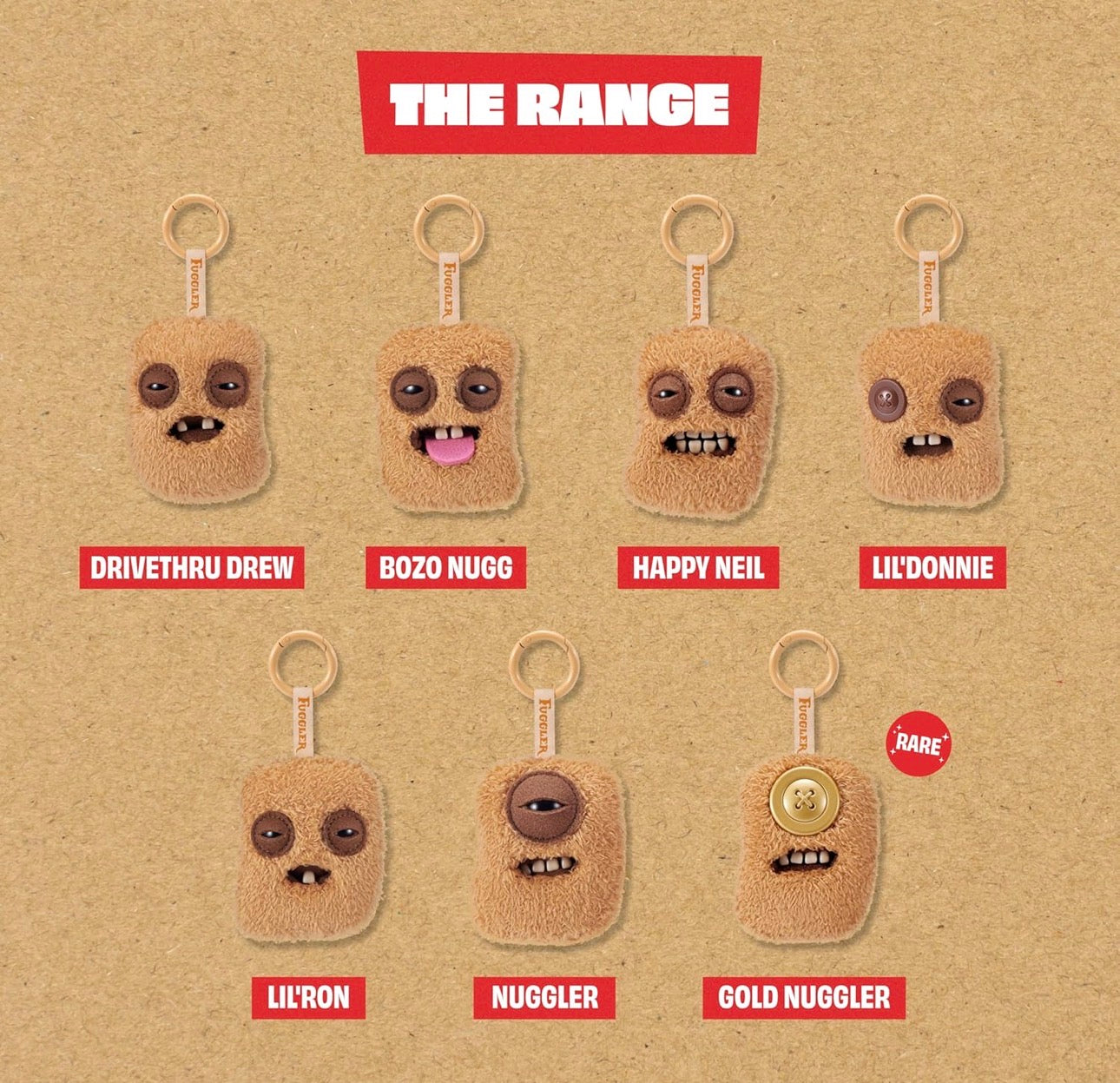 Fuggler by ZURU Fugg Nuggets Plush Bag Charms Mystery Box (x1 Supplied)