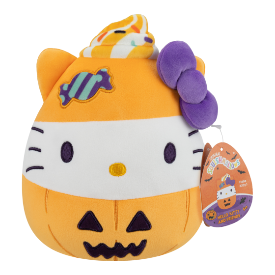 Squishmallows Hello Kitty Halloween Pumpkin 8 Inch Plush Toy