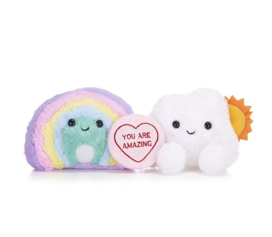 Swizzels Love Hearts Rainbow and Cloud Plush 5.5 Inch