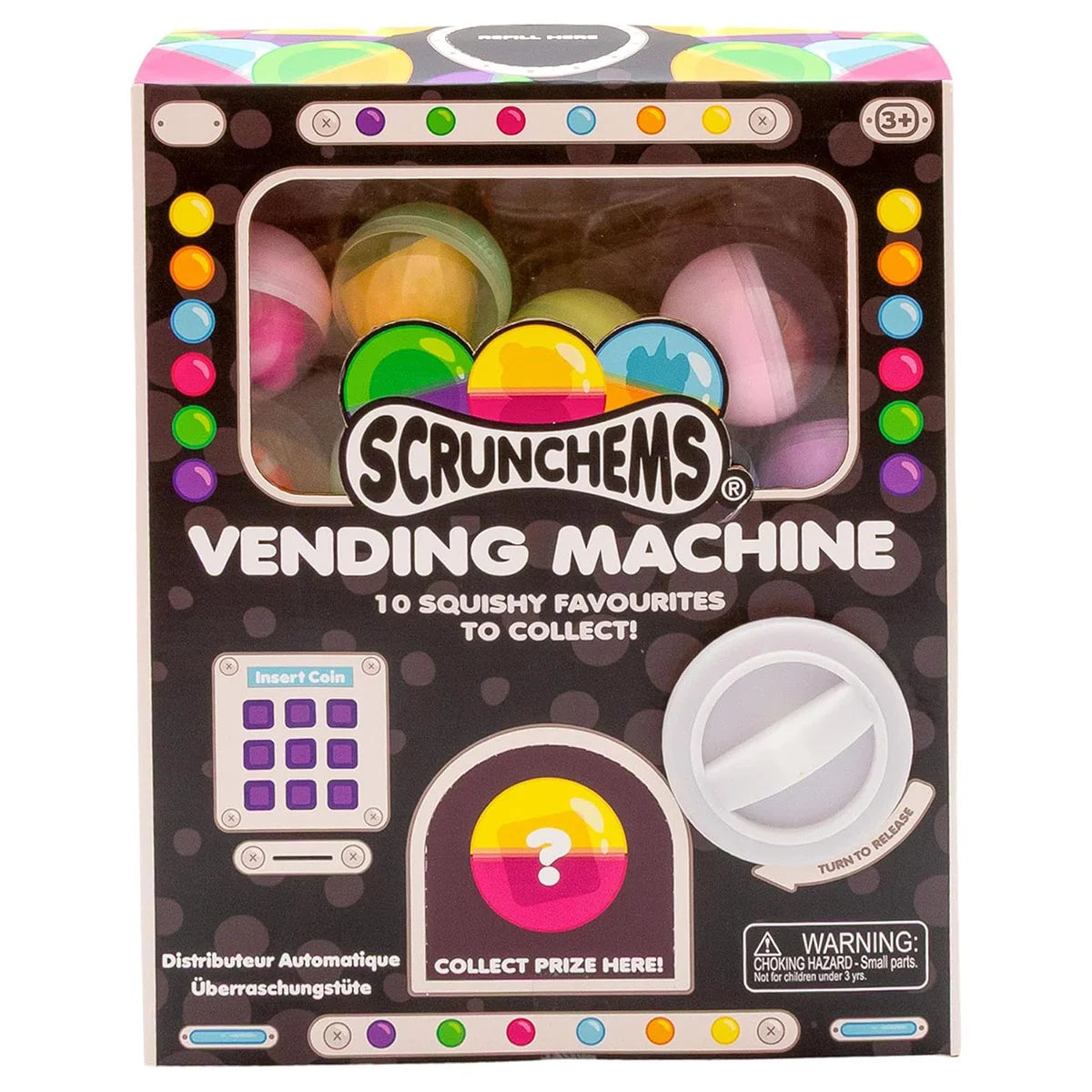 Scrunchems Vending Machine Containing x10 Fidget Toys