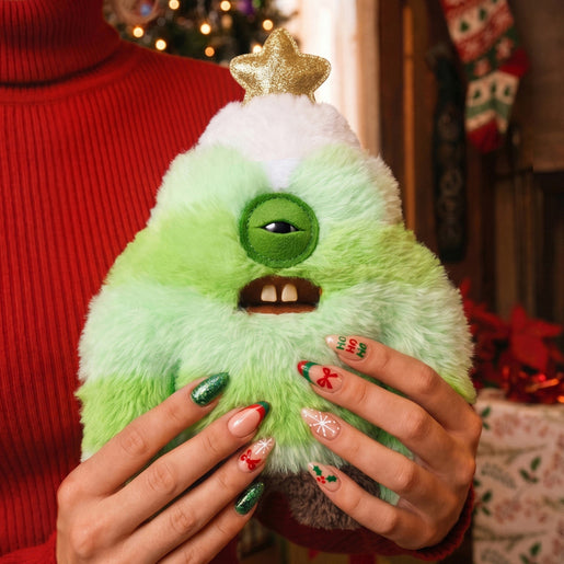 Fuggler Festive Fuggs Series 2 Sasquooshmas Tree Funny Ugly Monster Plush Soft Toy (Approx 9 Inch)