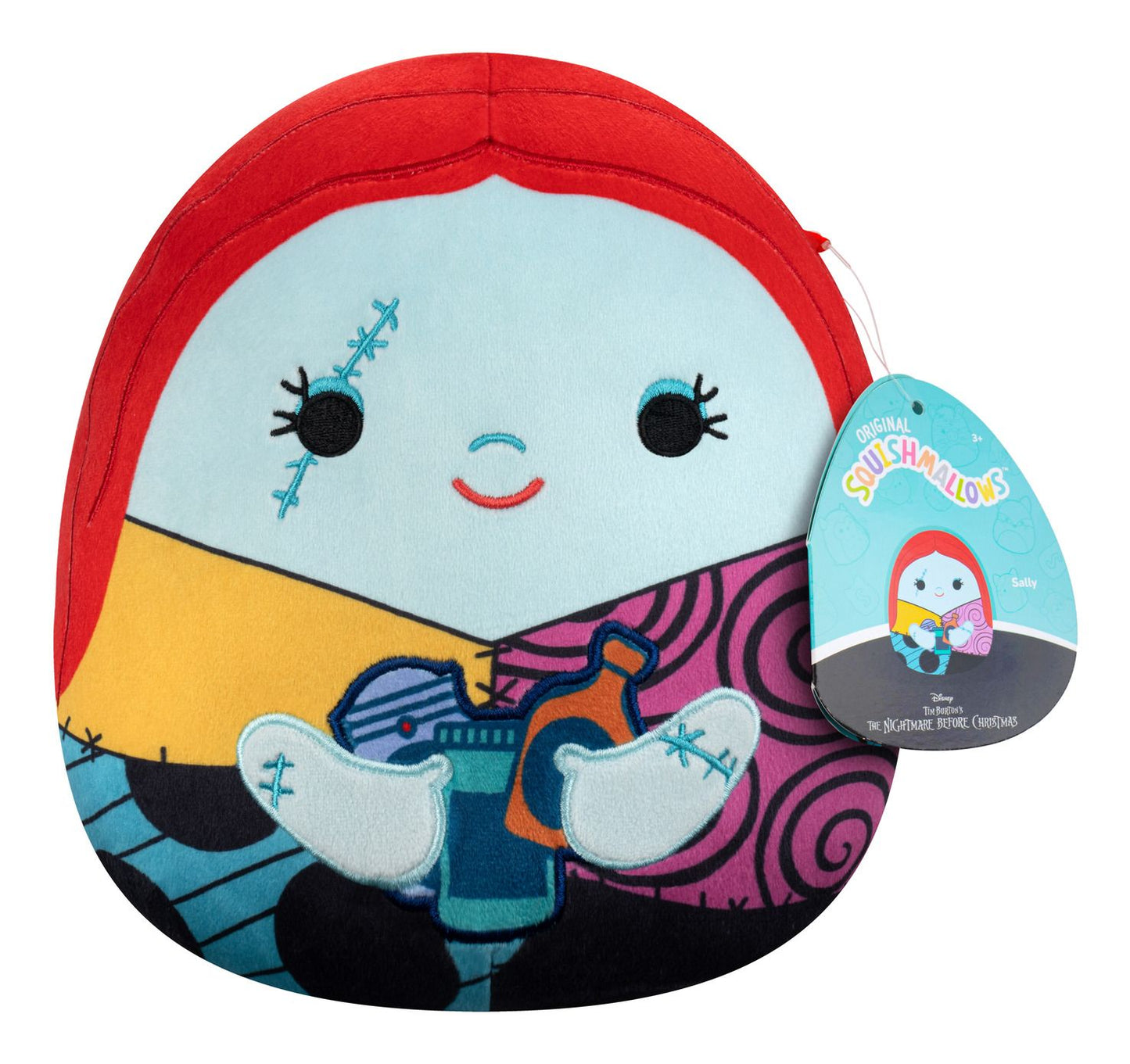 Squishmallows Nightmare Before Christmas Sally Holding Potion 8 Inch Halloween Plush Soft Toy