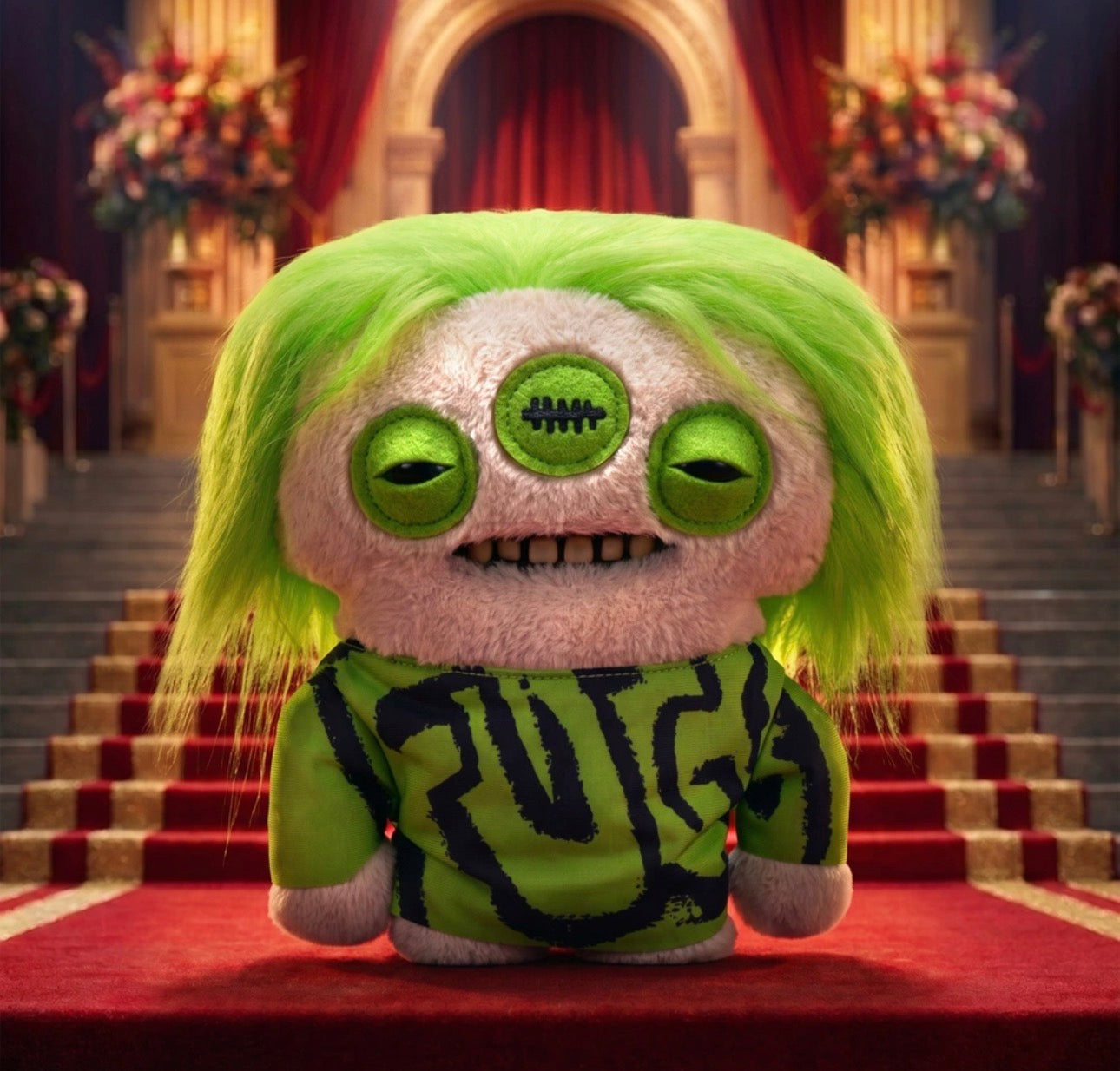 Fuggler Fuggstars Series 2 Eyelish Funny Ugly Monster Plush Soft Toy (Approx 9 Inch)