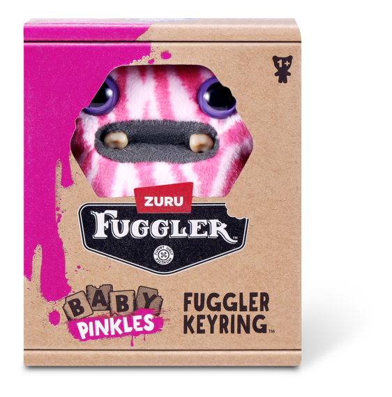 Fuggler Baby Pinkles Wide Eyed Weirdo Keyring Bag Charm Funny Ugly Monster Plush Soft Toy (Approx 5 Inch)
