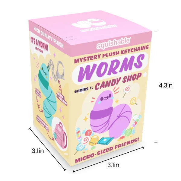 Squishable Worms Micro Blind Box Series 1: Candy Shop (x1 Box Supplied)