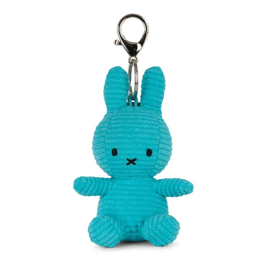 Miffy Teal Plush Corduroy Keyring 10cm