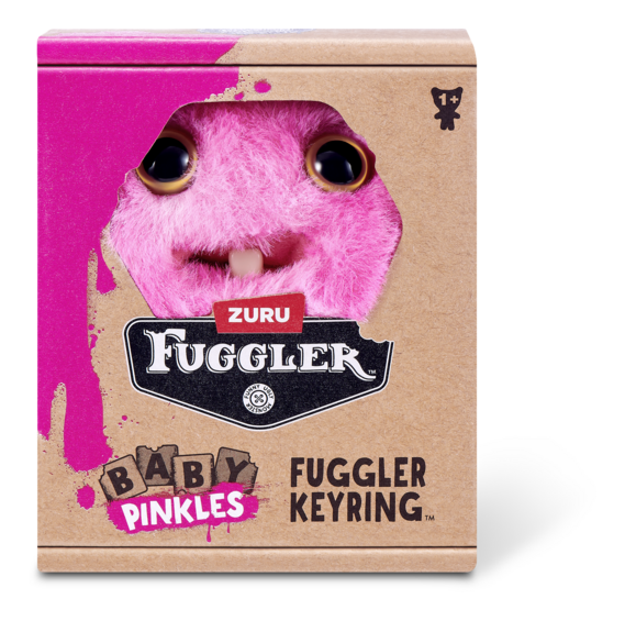 Fuggler Baby Pinkles Rabid Rabbit Keyring Bag Charm Funny Ugly Monster Plush Soft Toy (Approx 5 Inch)