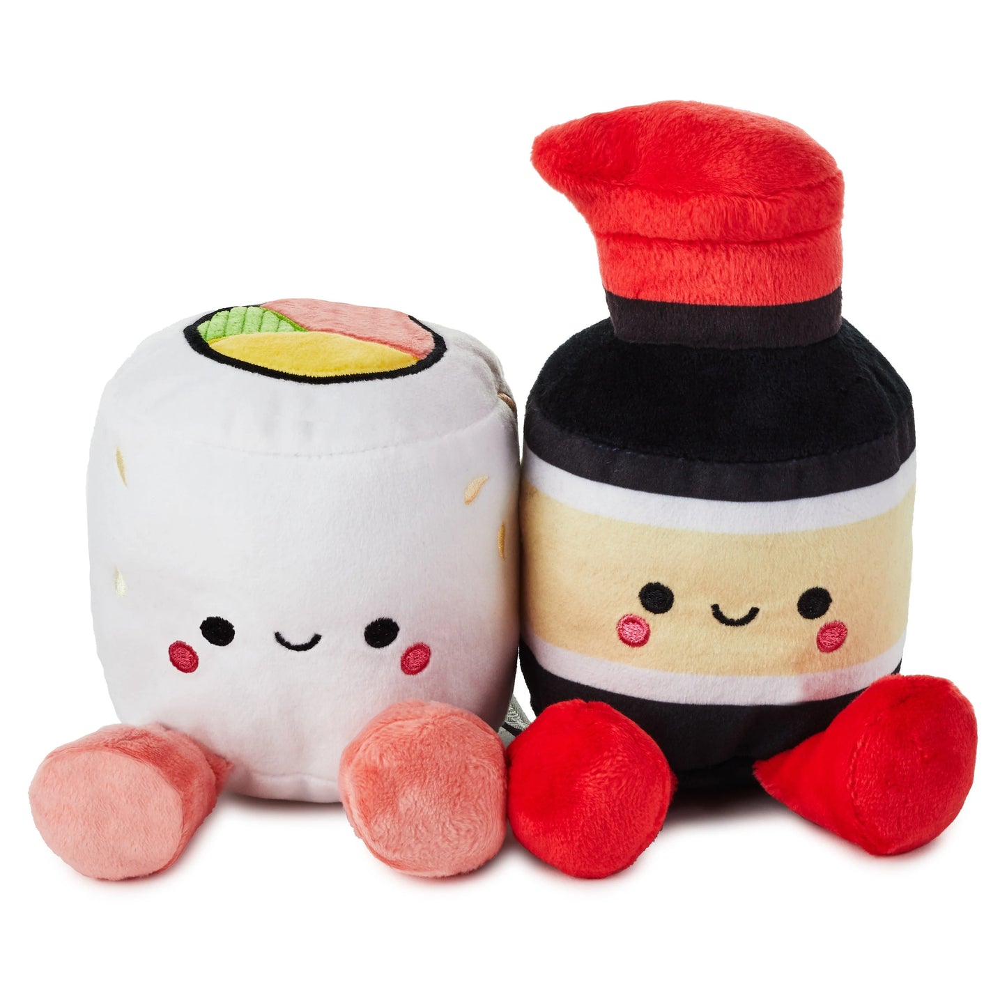 Hallmark Better Together Sushi & Soy Sauce Magnetic Plush Soft Toy Pair