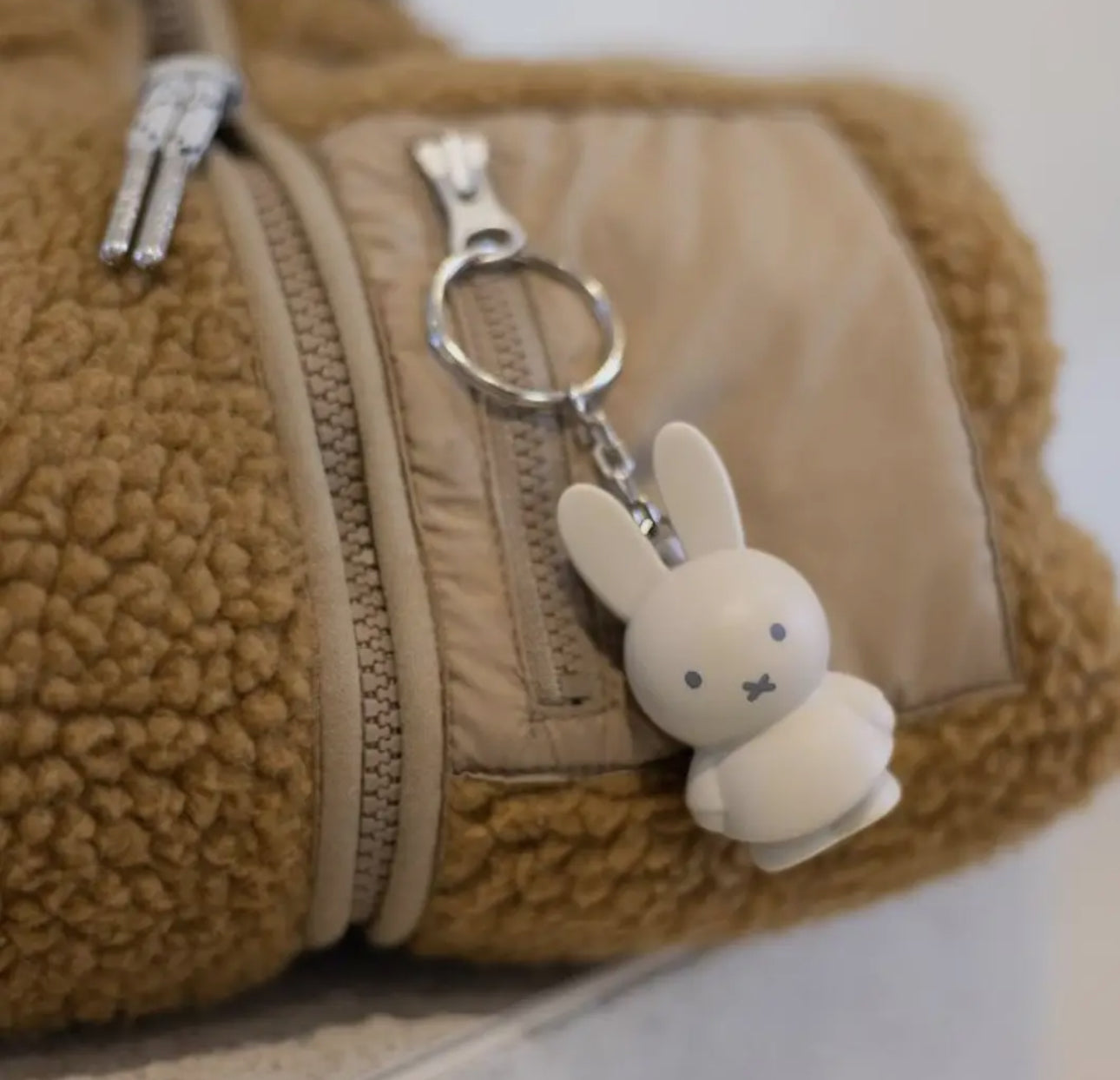 Miffy Sand Beige Keyring 6cm