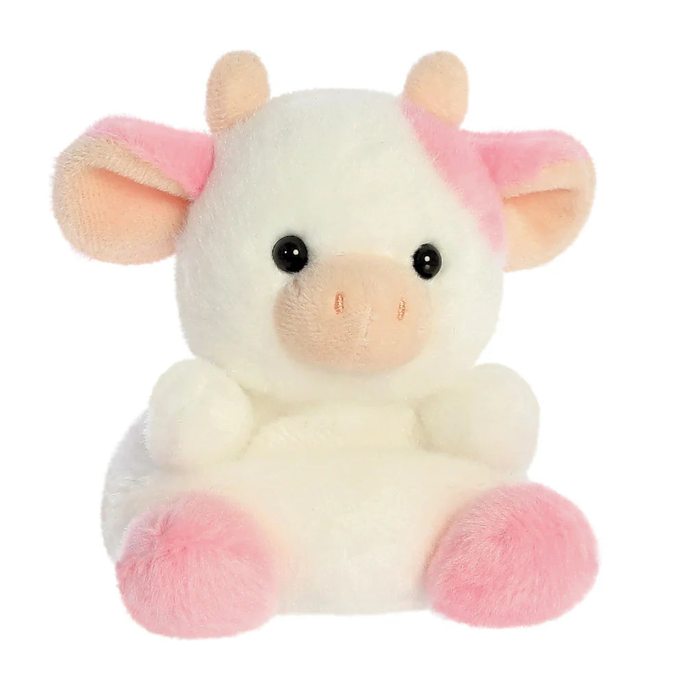 Palm Pals  Belle Strawberry Cow 5 Inch Plush Soft Toy